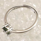モルダバイト 5mmラウンドカット リング フリーサイズ type.A (ID:85680)