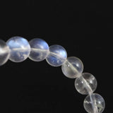 ブルー ムーンストーン ホワイトラブラドライト 8mm玉ブレスレット 16.5g (ID:85730)