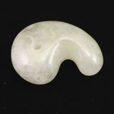 静岡水晶 AAAグレード 34mm勾玉 証明書付 14.0g  (ID:85764)