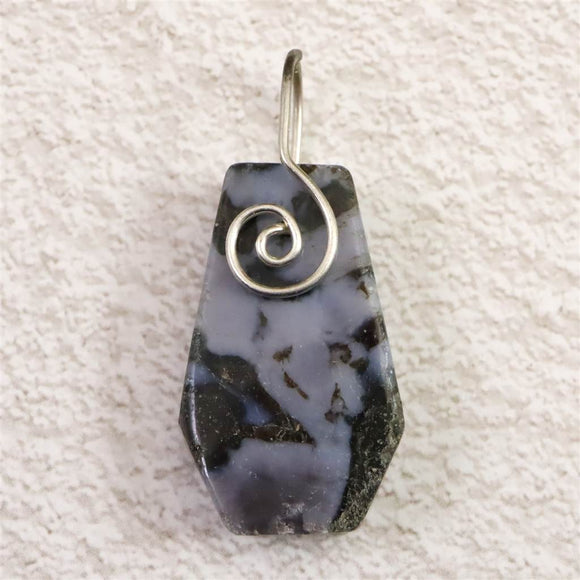 H&E社 ミスティックメルリナイト タンブルペンダントトップ 7.8g (ID:85940)