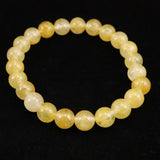H&E社 ヒマラヤゴールド アゼツライト（AZOZEO)　8mm玉ブレスレット 証明書付 17.3g (ID:86216)