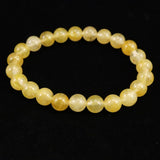 H&E社 ヒマラヤゴールド アゼツライト（AZOZEO)　8mm玉ブレスレット 証明書付 17.3g (ID:86216)