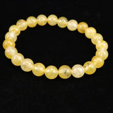 H&E社 ヒマラヤゴールド アゼツライト（AZOZEO)　8mm玉ブレスレット 証明書付 17.3g (ID:86216)