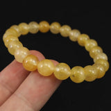 H&E社 ヒマラヤゴールド アゼツライト（AZOZEO)　8mm玉ブレスレット 証明書付 17.3g (ID:86216)