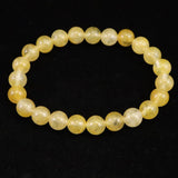 H&E社 ヒマラヤゴールド アゼツライト（AZOZEO)　8mm玉ブレスレット 証明書付 17.3g (ID:86216)