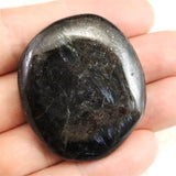 H&E社  アルベゾナイト アルベゾン閃石 パームストーン　23.8g (ID:86258)