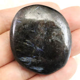 H&E社  アルベゾナイト アルベゾン閃石 パームストーン　23.8g (ID:86258)