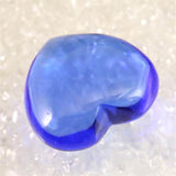 H&E社 シベリアンブルークォーツ 40mm ハート 36.1g (ID:86269)