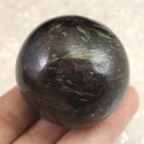 H&E社 アルベゾナイト アルベゾン閃石　40mm スフィア 113.0g (ID:86390)