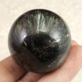 H&E社 アルベゾナイト アルベゾン閃石　40mm スフィア 113.0g (ID:86390)