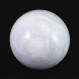 セレスタイト 天青石  69mmスフィア　丸玉　505ｇ (ID:86549)