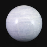 セレスタイト 天青石  69mmスフィア　丸玉　505ｇ (ID:86549)