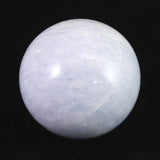 セレスタイト 天青石  69mmスフィア　丸玉　505ｇ (ID:86549)