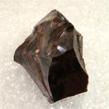 北海道産 オブシディアン 黒曜石 花十勝 110mm原石 229g (ID:86700)