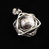 ギベオン 六芒星 ペンダントトップ 3.22g (ID:86709)