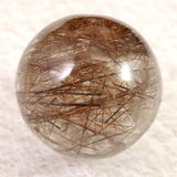 レッドブロンズルチルクォーツ　25mmスフィア 22.1g  (ID:86722)