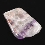 H&E社 サウラライトアゼツライト  (AZOZEO) アメジスト共生 タンブル 証明書付 10.8g (ID:87015)