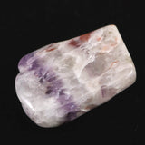 H&E社 サウラライトアゼツライト  (AZOZEO) アメジスト共生 タンブル 証明書付 10.8g (ID:87015)