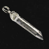 米国アーカンソー州産 水晶 31mm原石ペンダントトップ 2.2g (ID:87389)