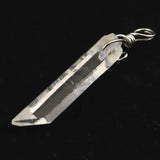 米国アーカンソー州産 水晶 31mm原石ペンダントトップ 2.2g (ID:87389)