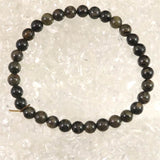 ノルウェー産 フェナカイト 6mm玉ブレスレット ディレクトリカード付 9.4g (ID:87432)