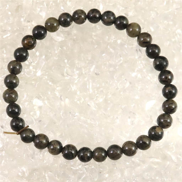 ノルウェー産 フェナカイト 6mm玉ブレスレット ディレクトリカード付 9.4g (ID:87432)