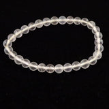 H&E社 サチャマニクォーツ　6mmブレスレット 証明書付 10.3g (ID:87583)