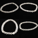 H&E社 サチャマニクォーツ　6mmブレスレット 証明書付 10.3g (ID:87583)