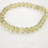 天然シトリン 非加熱 無処理　6.5mm玉ブレスレット 12.59g  (ID:87621)