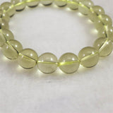 ブラジル産 レモンクォーツ AAA 10mm玉ブレスレット 26.5g (ID:87646)