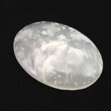 エンジェルフェザー アゲート 瑪瑙 39mmオーバル ルース 11.0g (ID:87759)