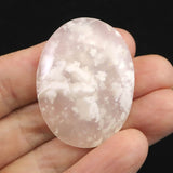 エンジェルフェザー アゲート 瑪瑙 39mmオーバル ルース 11.0g (ID:87759)