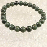 島根県　出雲碧玉 出雲石  8mm玉ブレスレット 証明書付 17.9g (ID:88163)