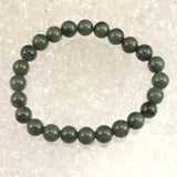 島根県　出雲碧玉 出雲石  8mm玉ブレスレット 証明書付 17.9g (ID:88163)