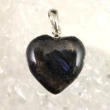 H&E社  アルベゾナイト アルベゾン閃石　15mmハート ペンダント 2.6g (ID:88438)