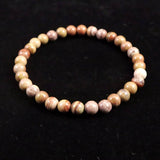 H&E社 ラディアンスジャスパー　6mm ブレスレット 8.6g (ID:88513)