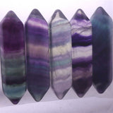 フローライト 蛍石 両剣ポイント ルース 5個セット 22.2g (ID:88640)