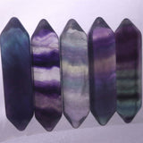 フローライト 蛍石 両剣ポイント ルース 5個セット 22.2g (ID:88640)