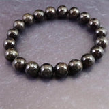 グリーンランド産 ヌーマイト STグレード 10mm玉 ブレスレット 34.1g  (ID:88642)