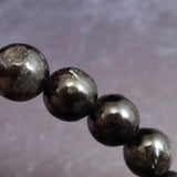 グリーンランド産 ヌーマイト STグレード 10mm玉 ブレスレット 34.1g  (ID:88642)