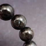 グリーンランド産 ヌーマイト STグレード 10mm玉 ブレスレット 34.1g  (ID:88642)