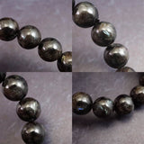 グリーンランド産 ヌーマイト STグレード 10mm玉 ブレスレット 34.1g  (ID:88642)