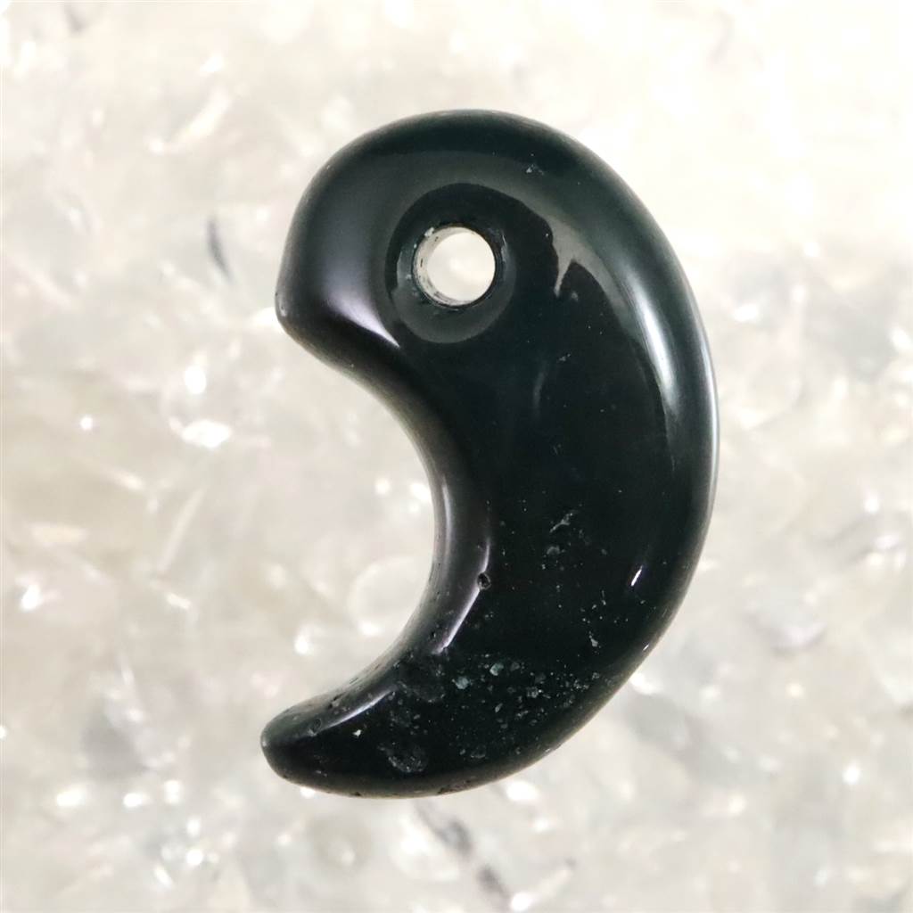 出雲碧玉 出雲石 21mm勾玉 2.76g ディレクトリーカード付 (ID:88674