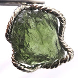 モルダバイト 原石 AAA-グレード ペンダントトップ 5.1g (ID