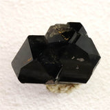 岐阜県中津川市蛭川産 黒水晶（モリオン）原石 ツイン カテドラル レコードキーパー 123.89g (ID:88761)