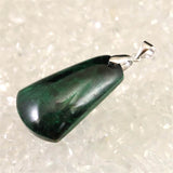 ベルベットマラカイト 孔雀石 30mmドロップ ペンダントトップ 7.6g (ID:88773)