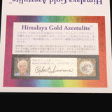 H&E社 ヒマラヤゴールドアゼツライト（AZOZEO) 6mmラウンド ピアス 証明書付 (ID:88840)
