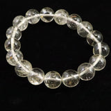 H&E社 ゴールデン アゼツライト（AZOZEO) 12mm玉ブレスレット 証明書付 41.5g (ID:89014)