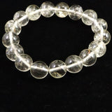 H&E社 ゴールデン アゼツライト（AZOZEO) 12mm玉ブレスレット 証明書付 41.5g (ID:89014)