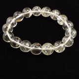 H&E社 ゴールデン アゼツライト（AZOZEO) 12mm玉ブレスレット 証明書付 41.5g (ID:89014)